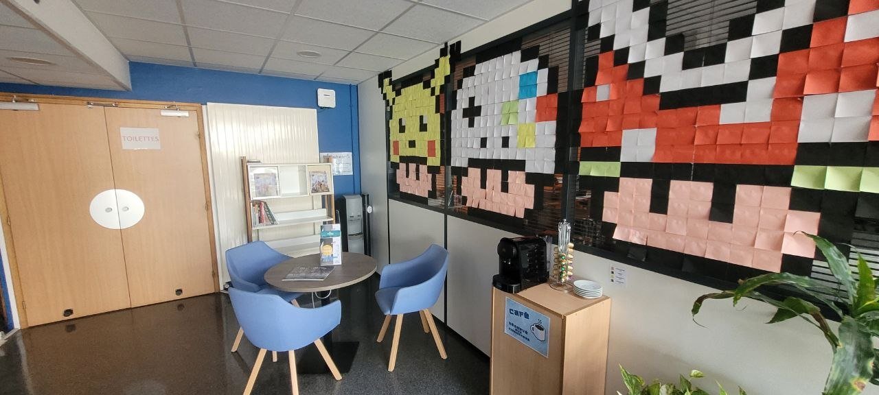 Le coin détente de l'Atelier Numérique