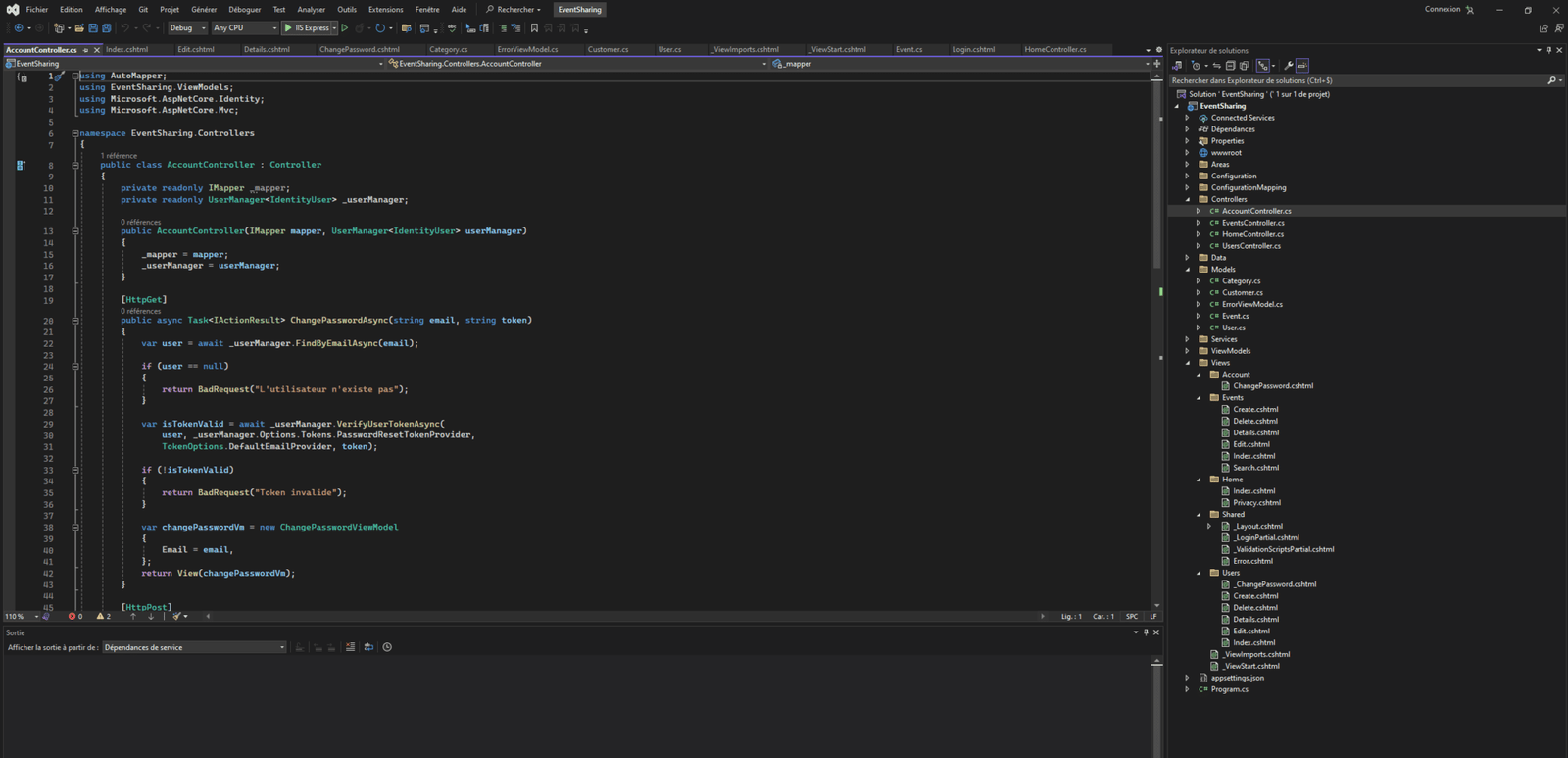 Application web .NET à Saint-Chamond