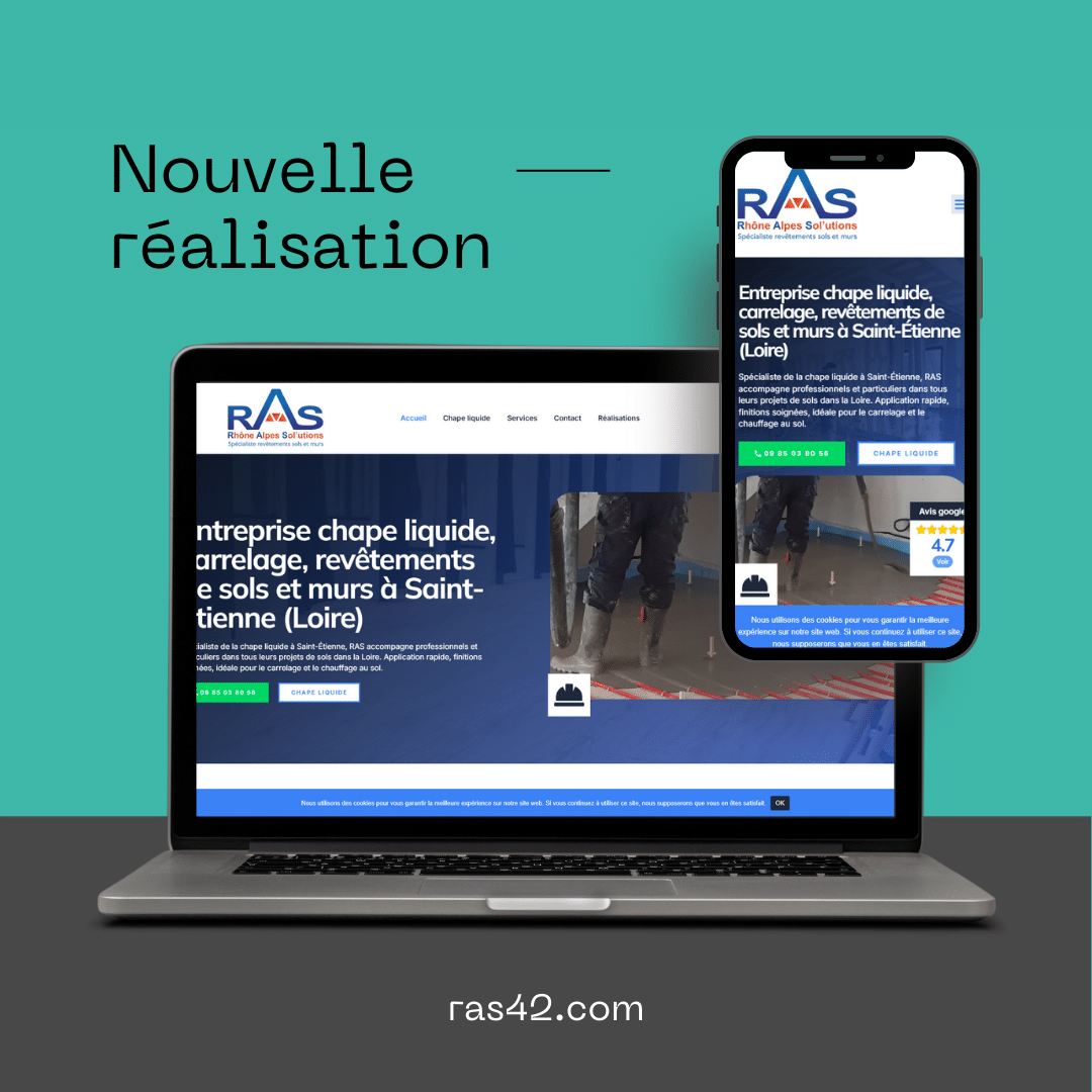 Site web réaliser par followdev : Ras42.com