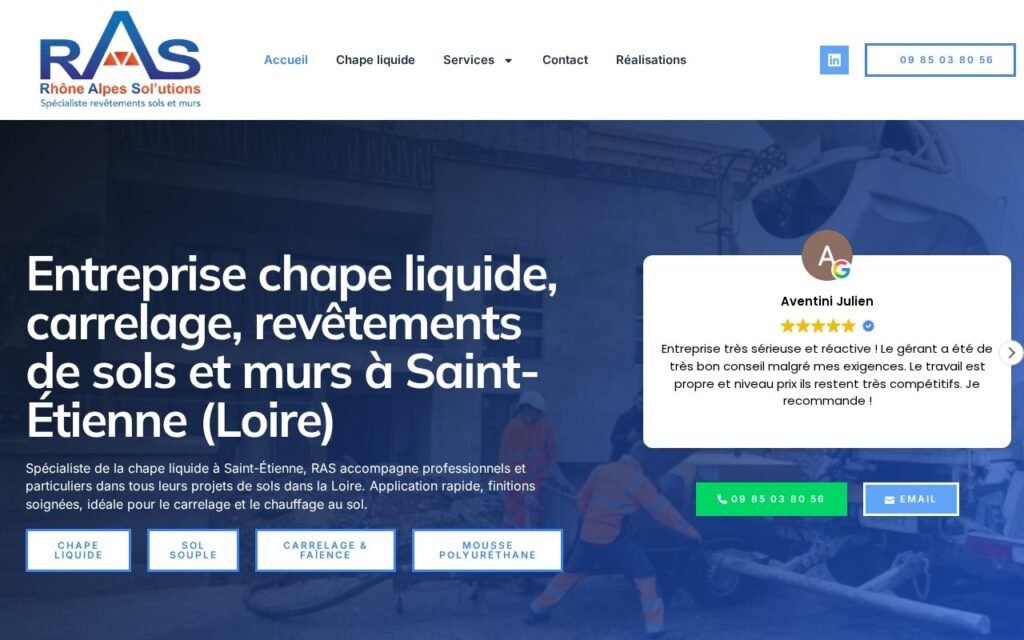 Site web RAS42 — réalisation FollowDev
